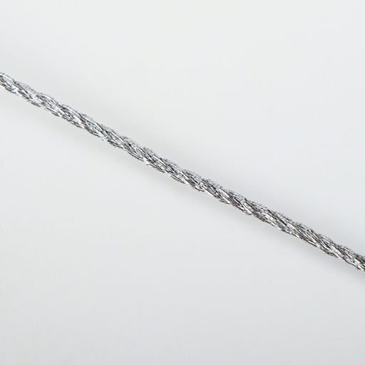 Цена за 2 шт. Нить для плетения, d=2 мм, 15±1 м, цвет серебряный