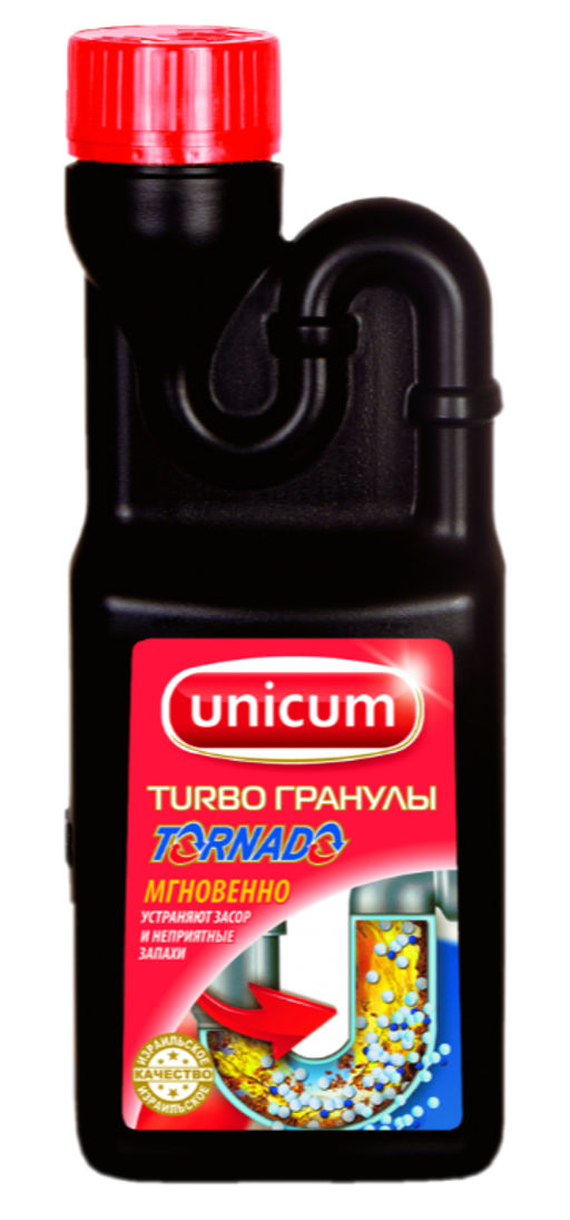 UNICUM гранулир.ср-во д/удаления засоров ТОРНАДО 600гр