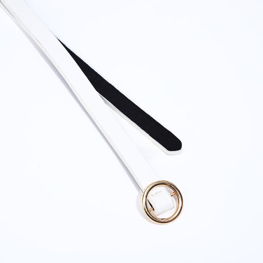 Ремень женский, ширина 1 см, пряжка металл, цвет белый - Simaland фото 2