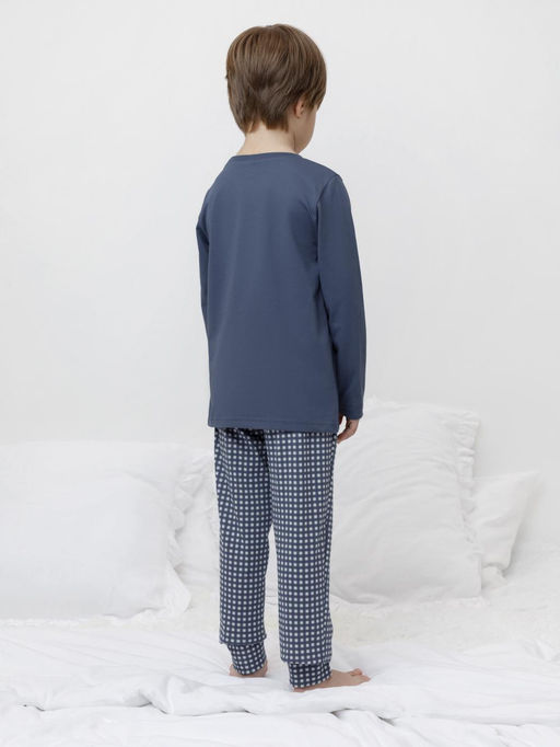 К 1606/грозовая туча,маленькая клеточка пижама дет