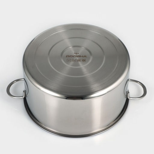 Кастрюля Доляна «Грейт», 7 л, индукция, нержавеющая сталь