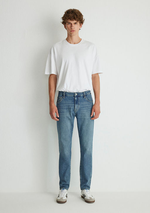 Milan Kolej Vintage Indigo Mavisi Jean Pantolon  фото 4