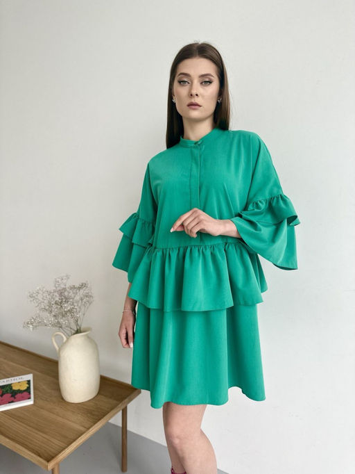 Платье AURA 3203-164 ярко-зеленый