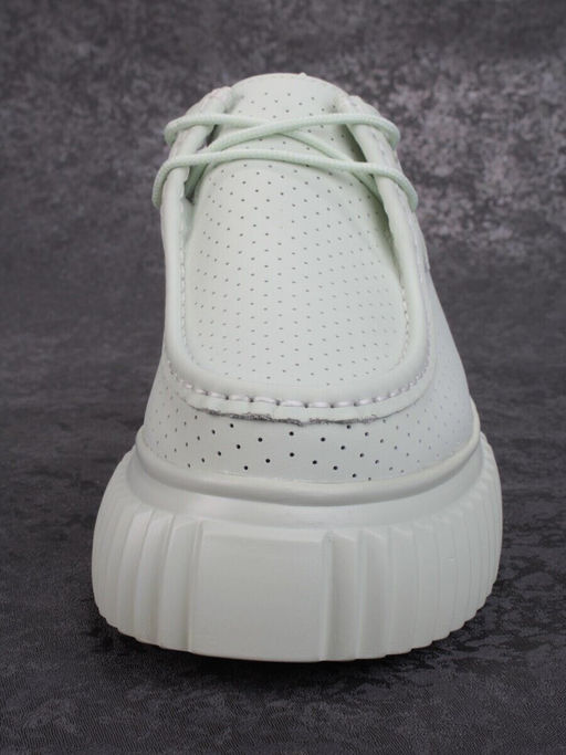 03-PDA169-4 GREEN Полуботинки женские (натуральная кожа)