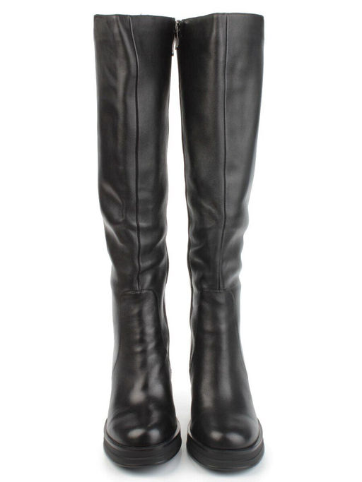 02-B6236-6051Z-9BM-1 BLACK Сапоги зимние женские (натуральная кожа, натуральный мех) - Фабричный китай фото 8