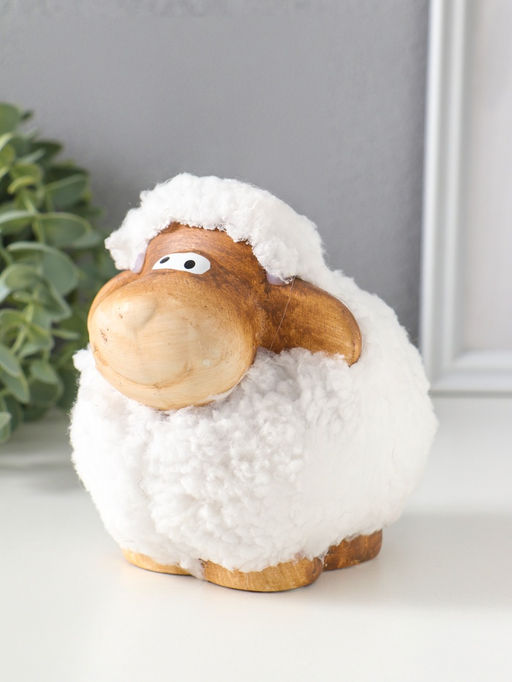 Фигурка керамика «Снежный барашек», 13.5×10.5×12 см