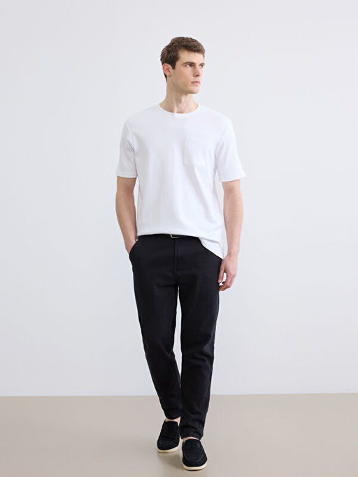 Bisiklet Yaka Penye Erkek Ti??rt