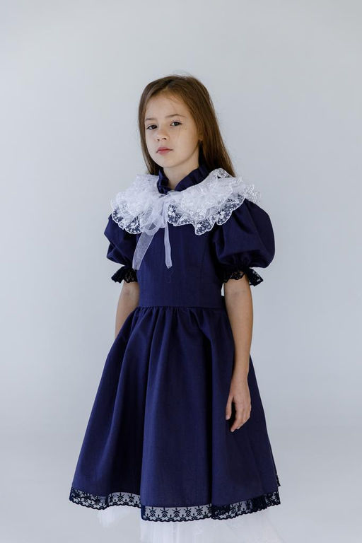 Л23-24 платье для девочки ВЕНДИ синий - Etoelf фото 14