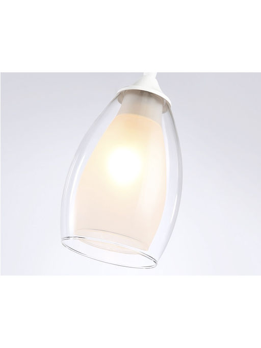 Светильник подвесной TR3534, 1хE27, 40Вт, d12 h80 см, белый