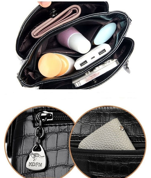 KAIDIFEINIROO Сумка женская с двумя ремнями 8172 фото 28