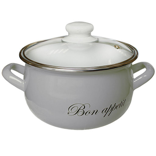 Кастрюля 5,7 л Грей со стеклянной крышкой арт. 2234L /INTEROS/