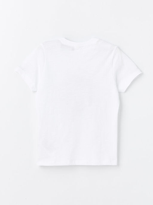 Bisiklet Yaka Be?ikta? Bask?l? Erkek ?ocuk ?ortlu Pijama Tak?m? - Waikiki фото 3