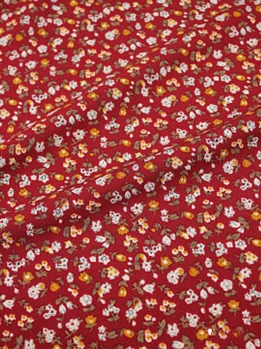 Штапель Тамара цв.бордово-терракотовый, ш.1.44м, вискоза-100%, 100гр/м.кв - Купава фото 6