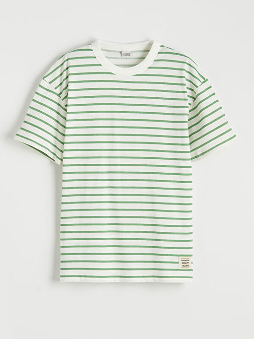 Erkek ?ocuk Bisiklet Yaka ?izgili Ti??rt