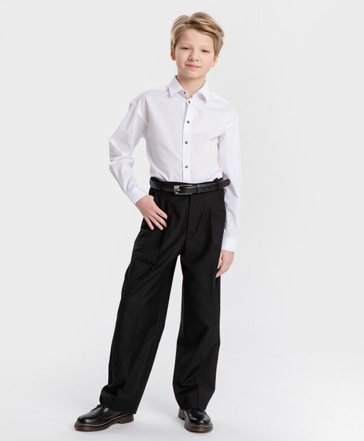 Сорочка оверсайз на кнопках белая Button Blue  фото 3