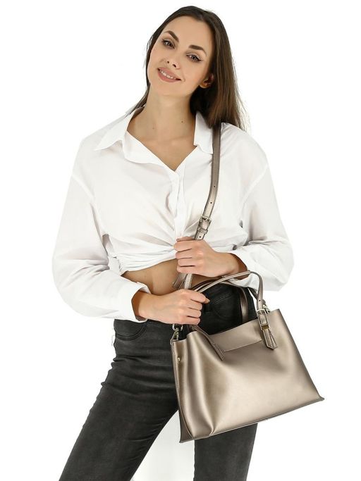 Женская сумка Mironpan УЦЕНКА 161210 Темное серебро  фото 3