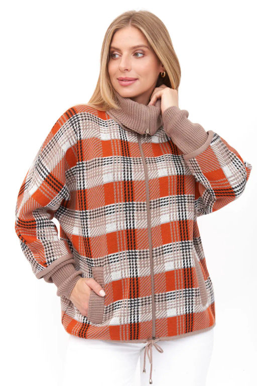 Жакет Д 3128/бежево-оранжевый