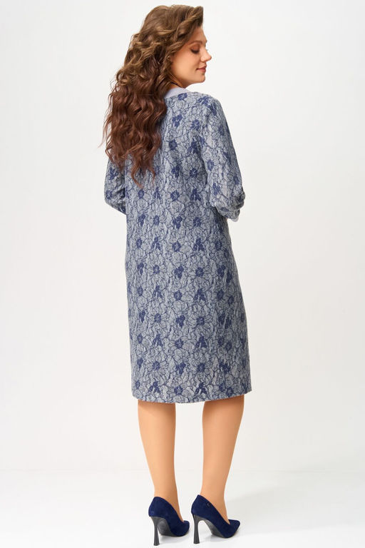 Платье FITA 5091 серо-синий