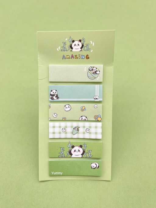 Стикеры "Panda life", green