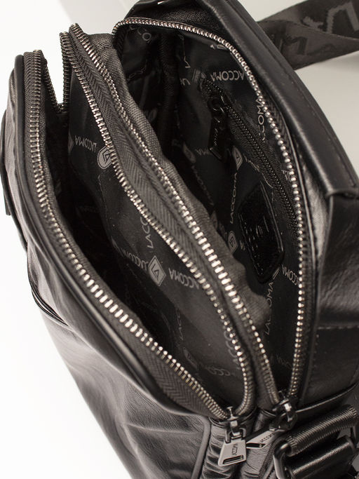 LACCOMA сумка 1801-3-черный эко кожа хлопок фото 4