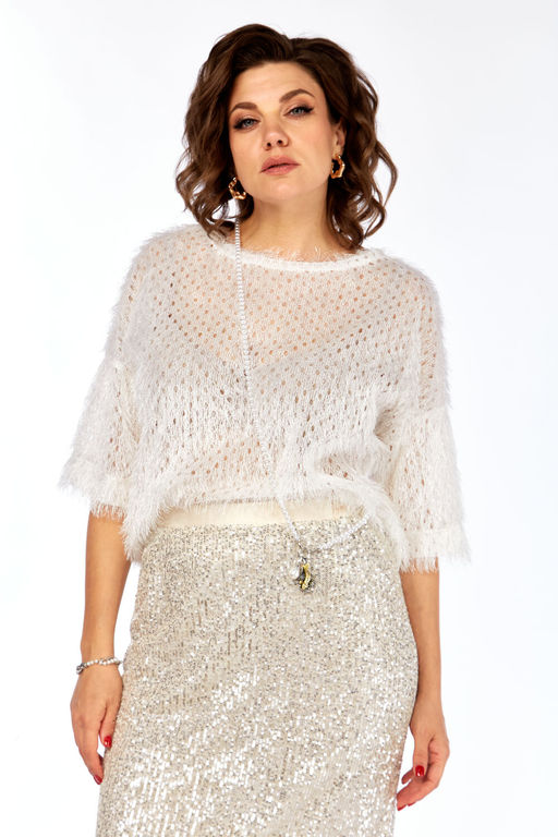 Костюм Olga Style Л413 молочный