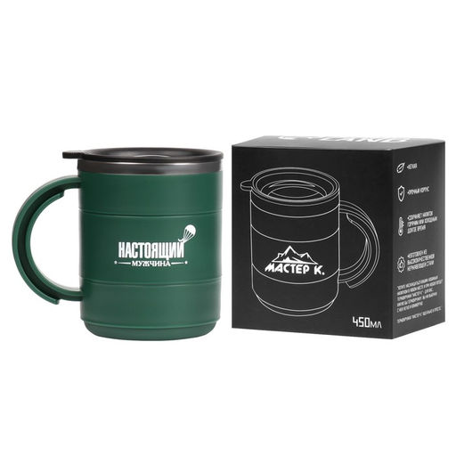 Термокружка Настоящий мужчина, 450 мл, 12.5?10.5 см