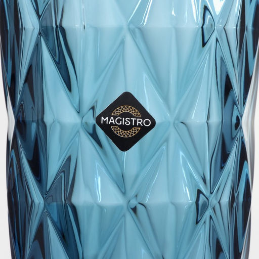Набор стаканов стеклянных Magistro «Круиз», 350 мл, 8×12,5 см, 6 шт, цвет синий