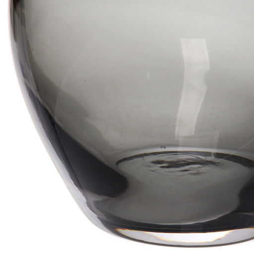 Ваза стеклянная "GREY GLASS" 14*20см