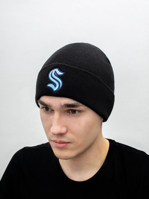 Шапка AMERICAN NEEDLE арт. 39712A-SEK Seattle Kraken Basic NHL (черный)  фото 2