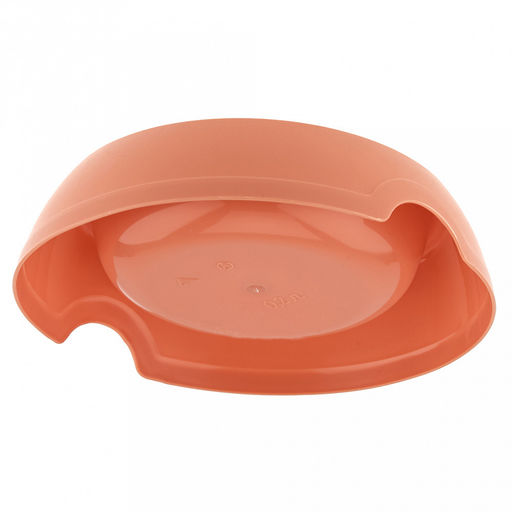 Миска для кормления животных Эффи пластмассовая 0,2л, д14,5см, h3,5см, терракотовый (Россия) - Pet toys фото 5