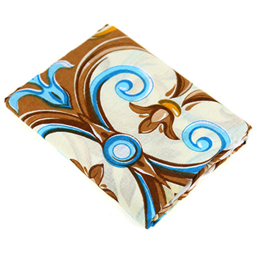 Простыня 1,5 спальная на резинке Бирюзовый 120х200см, свесы 27см, поплин Комфорт 115г/м2, хлопок 100%, упаковка классическая ПВХ 28х41см, Домашняя мода (Россия)  фото 2