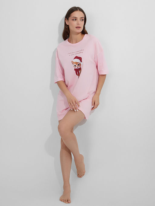 Туника домашняя женская с надписью Год был трындец... - Mark formelle фото 4