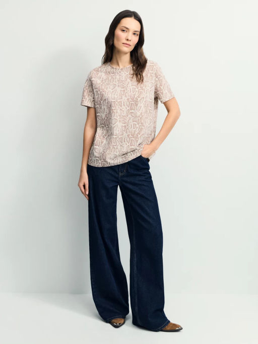 Футболка из хлопка с принтом / Zarina