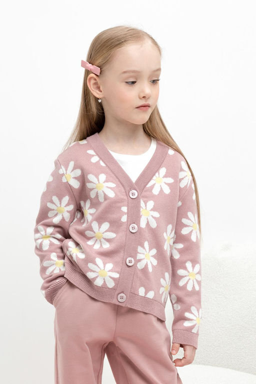 КВ 30150/пудрово-розовый кардиган д/дев яс - Crockid фото 5