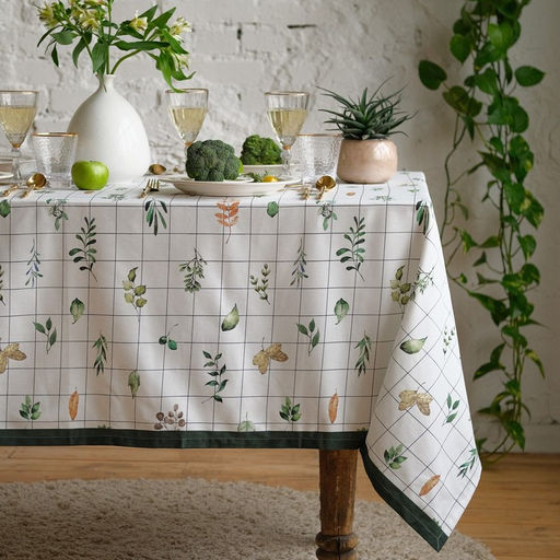 Скатерть Этель Flora 149×250 см, 100% хлопок, саржа 190 г/м²