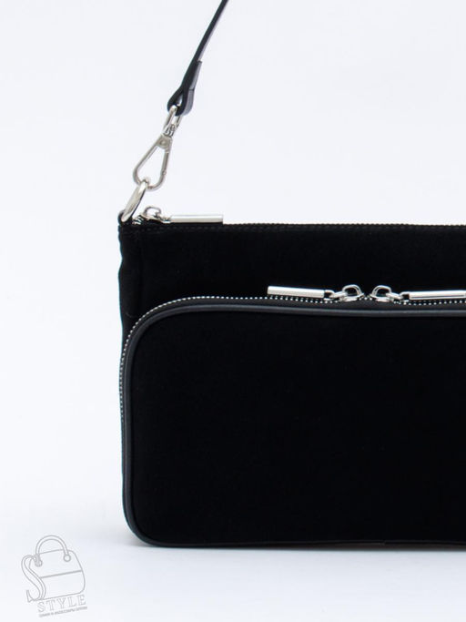 Сумка женская кожаная 8200PEF black Polina&Eiterou  в Новосибирске