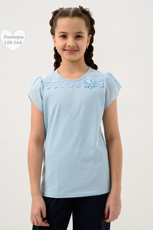 Мимоза блузка детская кор. рукав