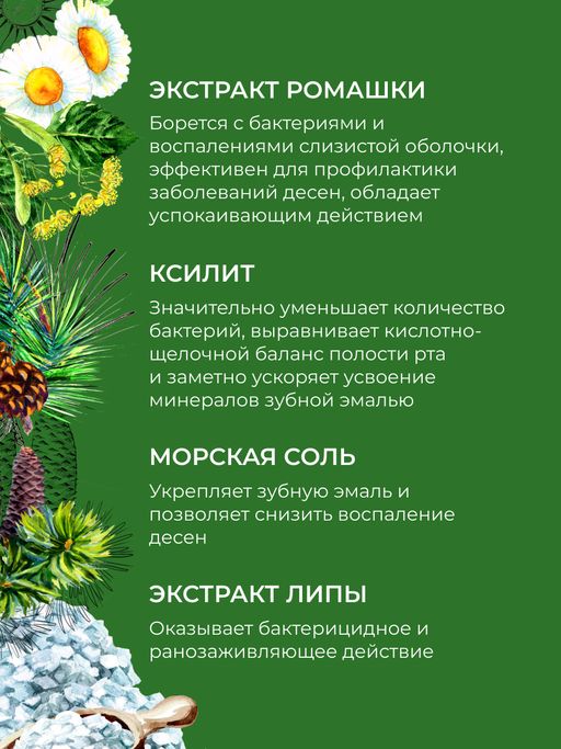 Зубная паста укрепляющая Хвойная - Siberina фото 6