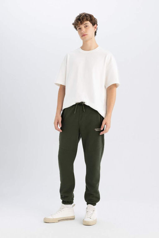 Спортивные штаны стандартного кроя с карманами на молнии - Defacto фото 3