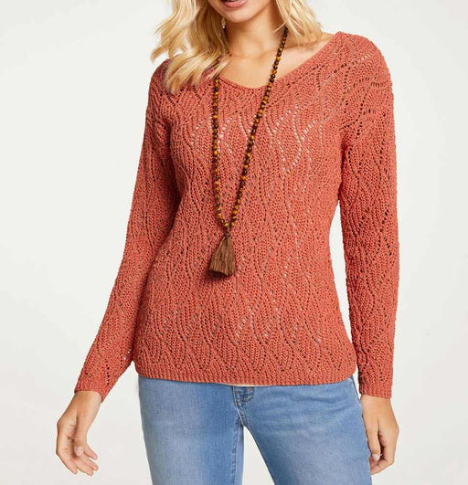 Пуловер, оранжевый - Linea tesini фото 3