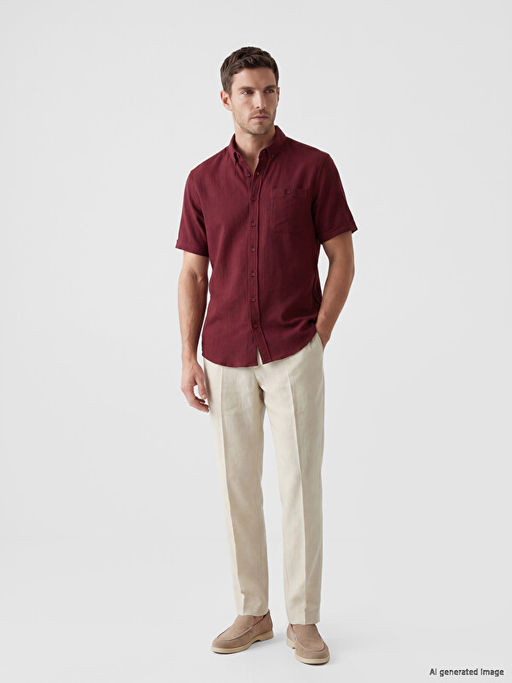 Regular Fit Poplin Erkek G?mlek