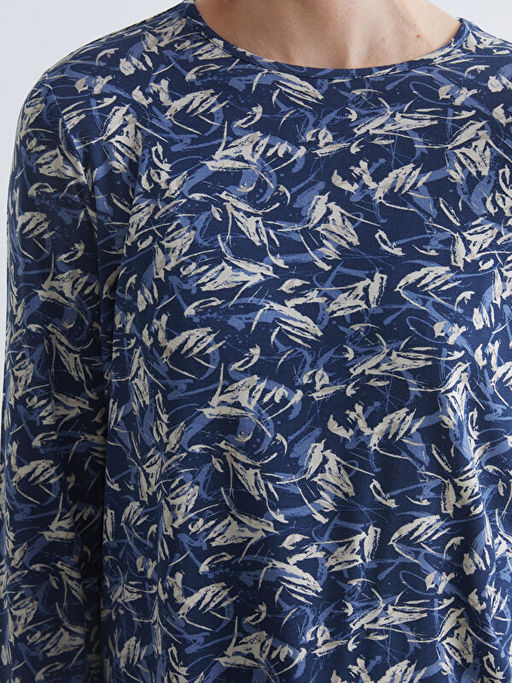 Bisiklet Yaka Desenli Bluz