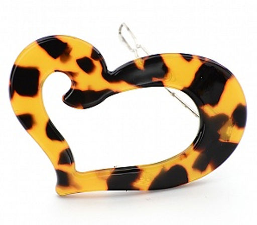 Заколка Сердце PY0450 рыжий