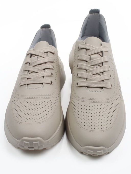 03-YH595-3 DK. BEIGE Кроссовки летние женские (натуральная кожа)