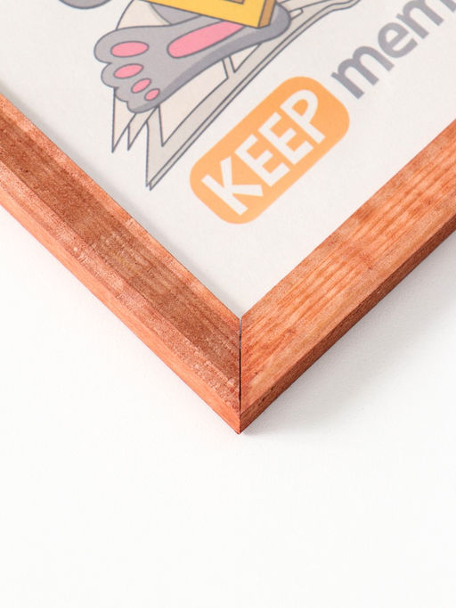 Фоторамка для фото 15×21 см Keep memories, Mira, дерево под орех, (пластиковый экран)