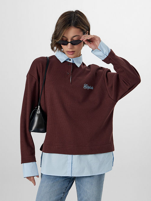 Джемпер женский бордовый - Mark formelle фото 8