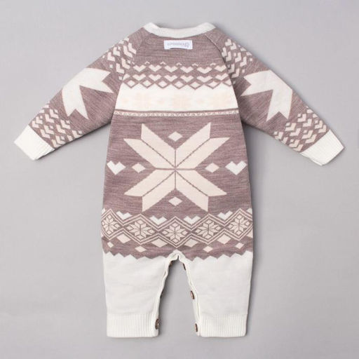 Комбинезон вязаный Крошка Я Снежинка рост 74-80 см фото 7