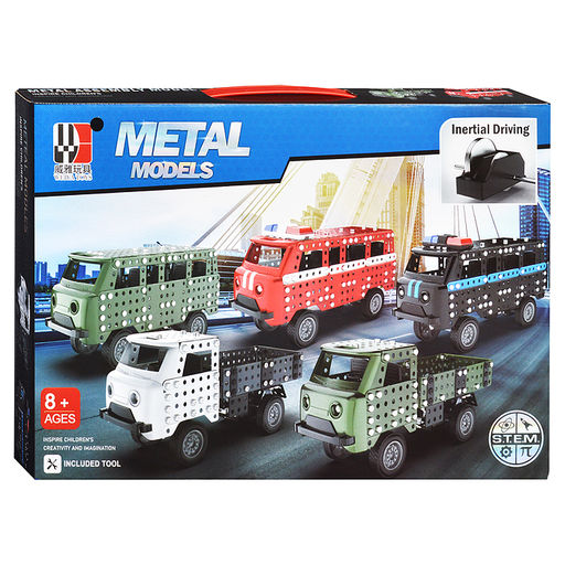 Конструктор металлический "Буханка" (386 дет.) в коробке