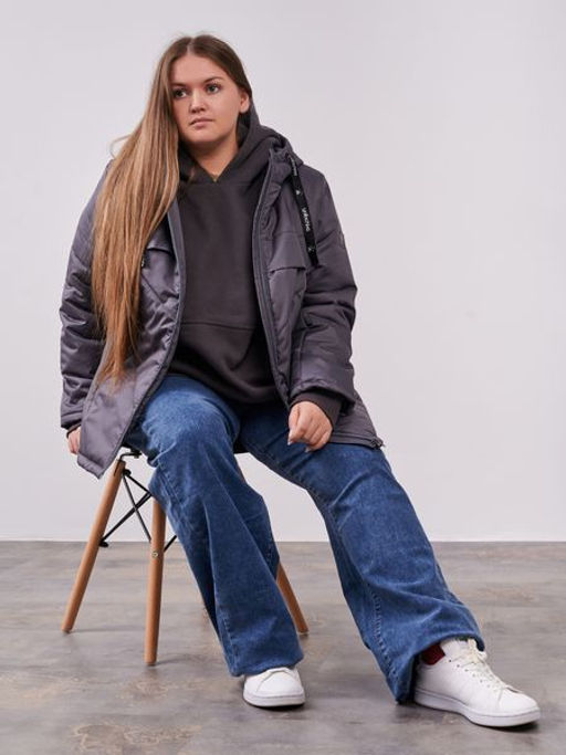 Куртка демисезонная Нэт серый - Yollochka фото 7