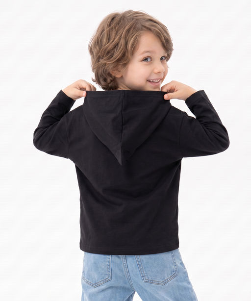 Толстовка для мальчика 33-82635 черный - Mini maxi фото 3